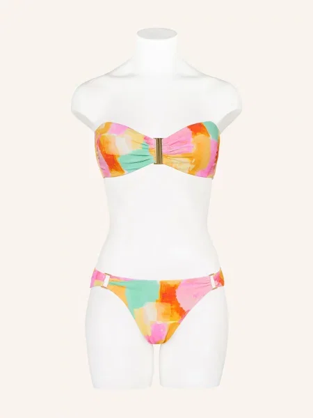 Watercult Bandeau Bikiny Empowered Play růžová tyrkysová žlutá
