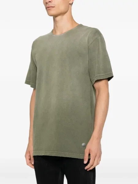 Tricou Antik Denim cu autograf verde