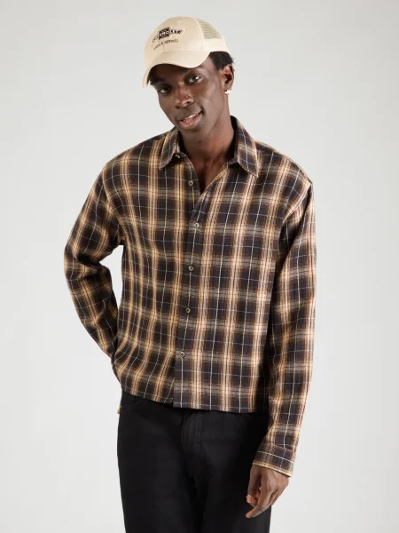 TOPMAN Cămașă șamoa închis maro