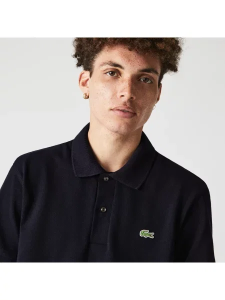 Lacoste поло Organic синє