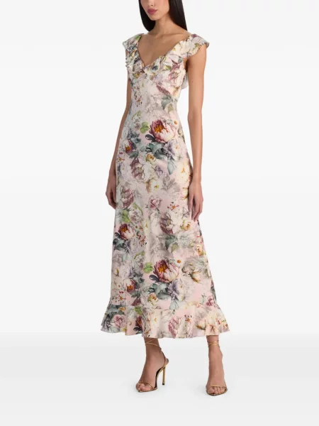 Rochie midi Alice + Olivia cu model floral roz