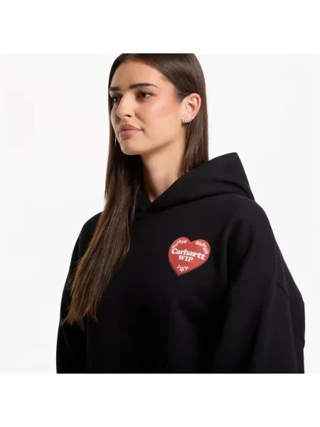 Hanorac cu glugă Carhartt Wip cu glugă negru