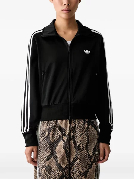 Hanorac Adidas cu broderie cu dungi alergare roz
