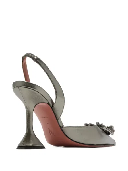 Pantofi cu toc Amina Muaddi din piele slingback
