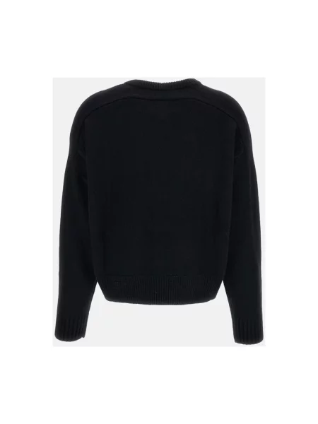 Sweter Loulou De Saison wełniany czarny