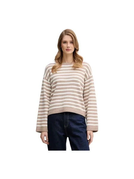 Barbour sweter z domieszką kaszmiru Rosie beżowy
