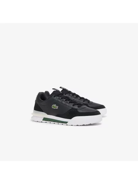 Lacoste Skórzane Sneakersy Slam Break Kremowe czarny