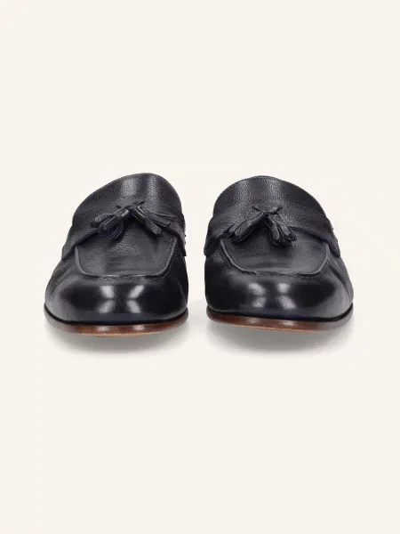 Heinrich Dinkelacker Loafersy Amalfi Plain Tassel W blau granatowe