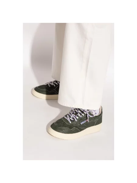 Lniane sneakersy Autry zielone