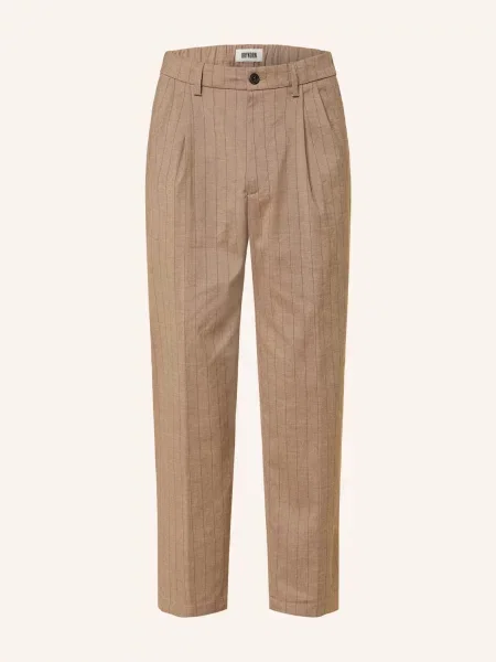 Drykorn Spodnie Garniturowe Maryko O Kroju Regular Fit beige brązowe
