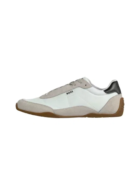 BOSS BLACK Sneakers Jaylen_Lowp_sdnylt | piele întoarsă alb