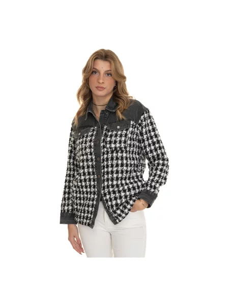 Koszula Liu Jo w pepitkę czarna