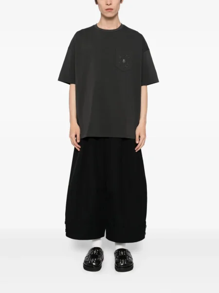 Тениска Bape Black *a Bathing Ape® бродирана черно