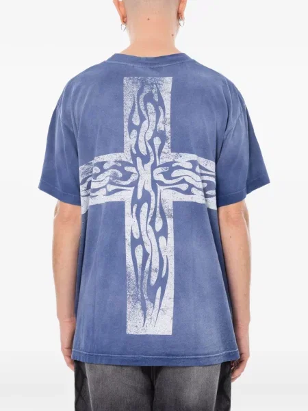 Tricou Hellstar cu imagine albastru