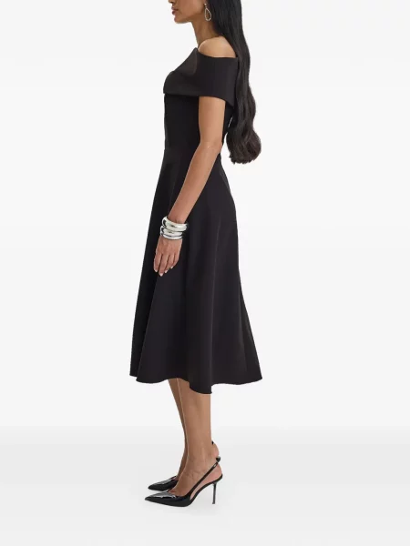 Rochie midi Moos Studio drapată negru