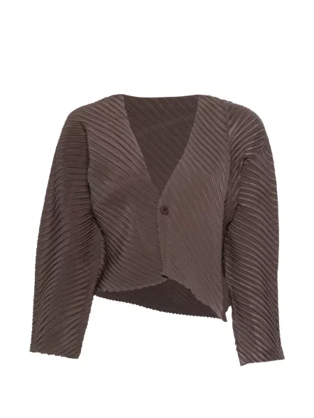 Bluză Issey Miyake plisată maro