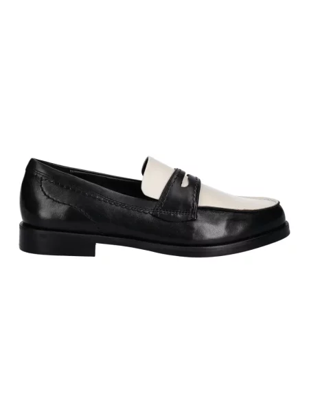 Clarks Originals półbuty skórzane Straven Edge na płaskim czarny