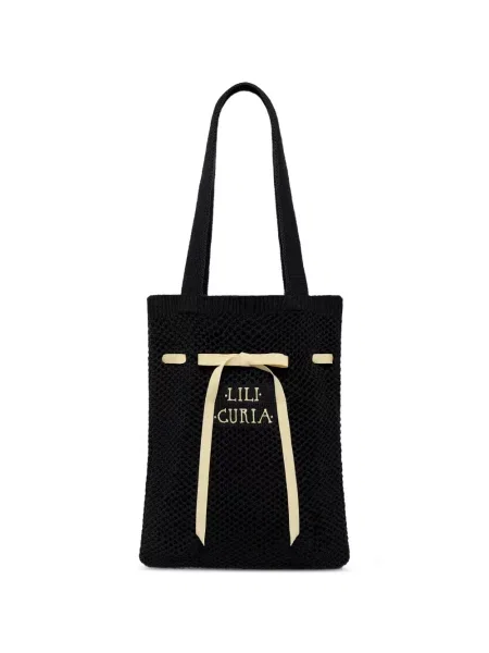Geantă shopper Lili Curia tricotate negru