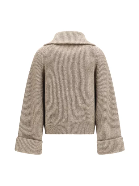 Sweter Brunello Cucinelli wełniany beżowy