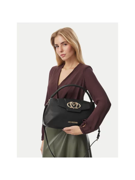 Love Moschino kabelka dámska z imitácie kože čierna