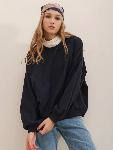 Світшот Trend Alacati Stili темно-синій синій