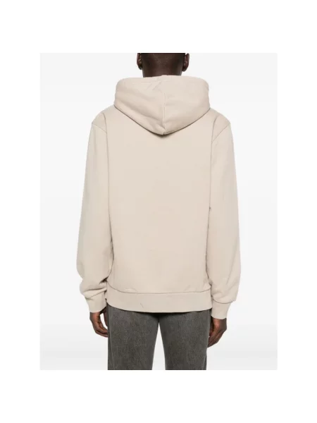 Carhartt WIP bluza Hooded Script Embroidery Sweat z kapturem gładka beżowy