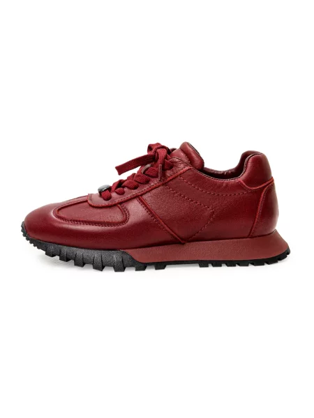 Sneakersy Cesare Gaspari skórzane czerwone