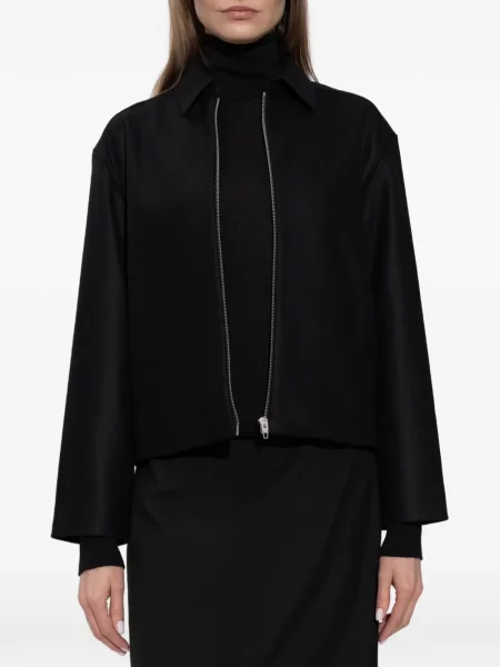 Geacă Jil Sander de lână negru