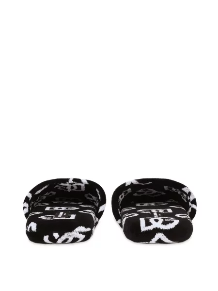 Jacquard papuče Dolce & Gabbana crna