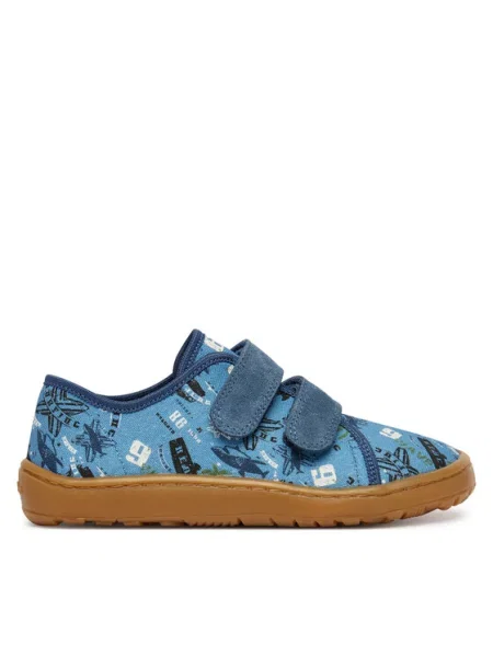 Naminės šlepetės Froddo Barefoot Canvas D mėlyna