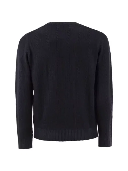 Sweter Alpha Studio wełniany niebieski