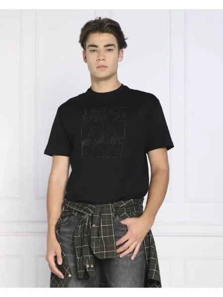 Armani Exchange Tricou negru
