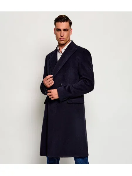 BOSS BLACK De lână palton negru