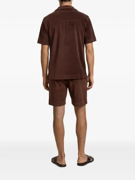 Pantaloni scurți Orlebar Brown cu cordon maro