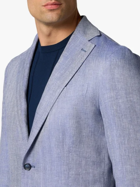 Sacou Brooks Brothers de in cu model herringbone albastru