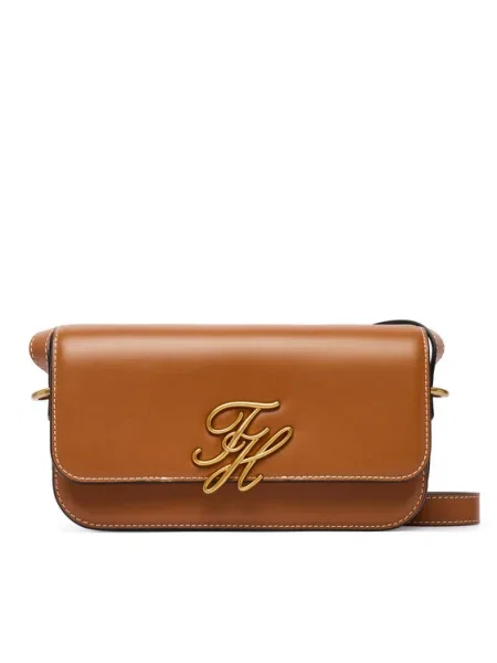 Tommy Hilfiger De piele geantă pe umăr maro
