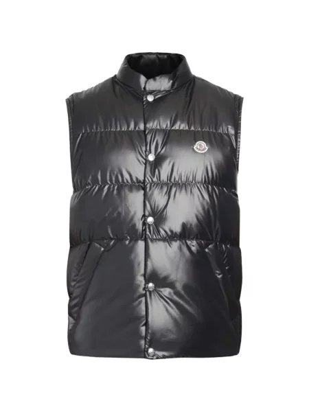 Kamizelka Moncler z naszywkami czarna