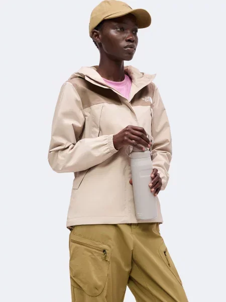 THE NORTH FACE Outdoorová bunda ANTORA tmavošedá / farby bahna