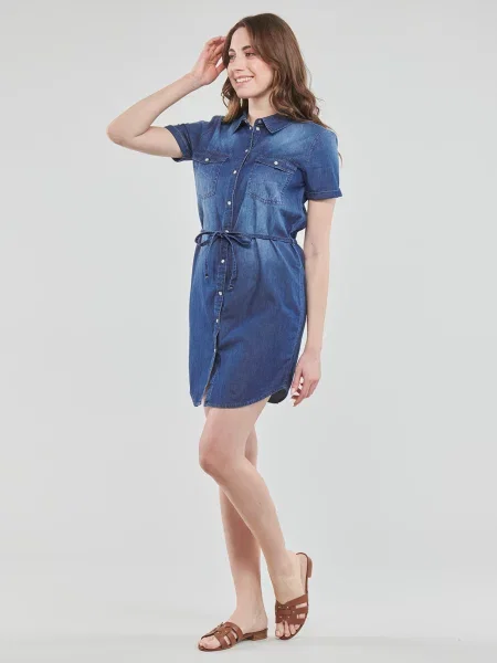 Rochie tip cămașă Jdy albastru