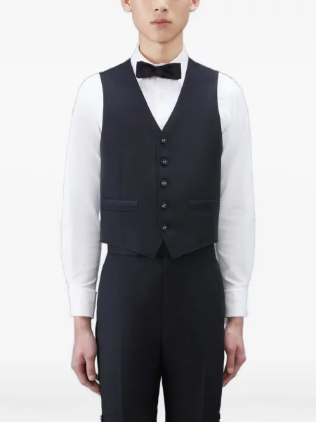 Vestă Thom Browne cu dungi negru