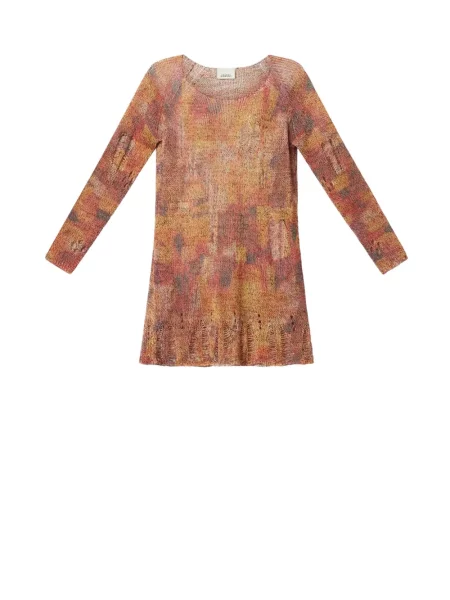 Rochie mini Isabel Marant tricotate de costum mini portocaliu