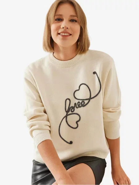 Bianco Lucci Pulover Pullover' bež