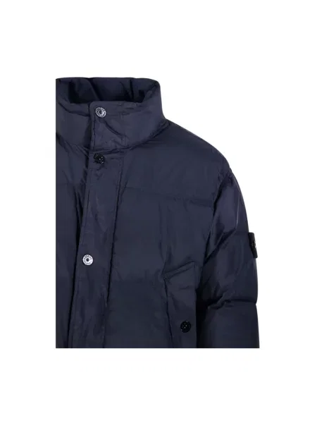 Kurtka puchowa Stone Island z kamieniami niebieska
