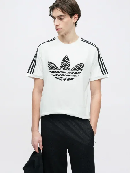 ADIDAS ORIGINALS Nohavice FIREBIRD čierna biela