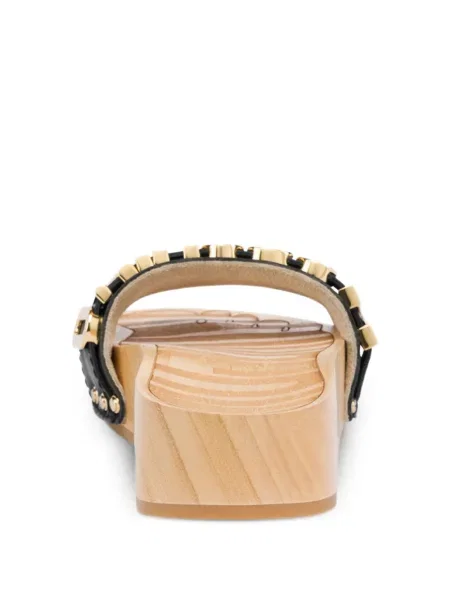 Papuci tip mules Moschino negru