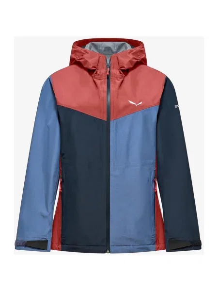 Kurtka z kapturem Salewa Puez Aqua 4 Powertex czerwono‑niebieska 34 czerwona
