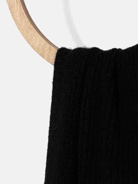 Шарф з шерстю Joop! однотонний чорний