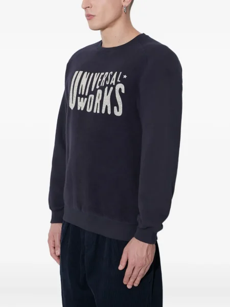 Hanorac crewneck Universal Works albastru