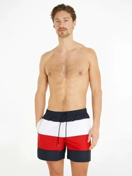 Tommy Hilfiger Pantaloni scurți pentru înot Colorat albastru