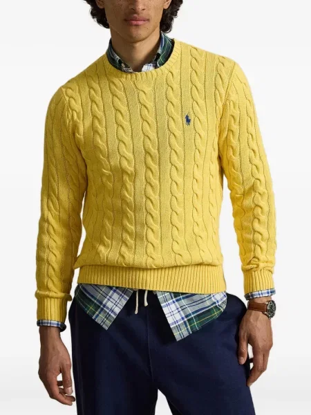 Hálós kockás pólóing Polo Ralph Lauren nyomtatás fekete